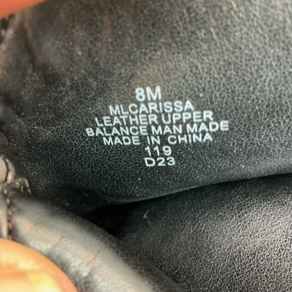 Marc Fisher Carissa Heeled Western Leather Bootie Womens 8M Pointed Toe Black NW - Picture 11 of 12